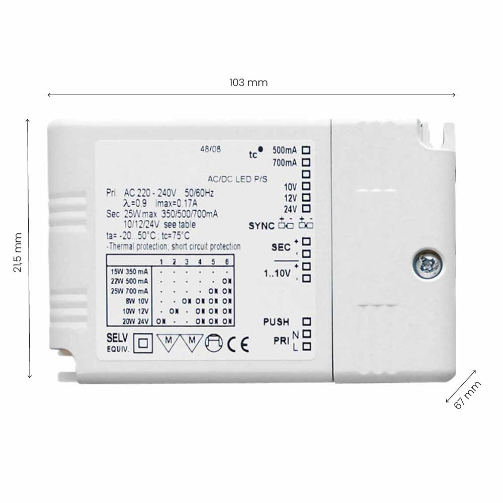Variateurs Drikon - Gradable - 350-700mA/12-24V