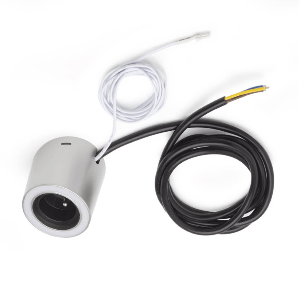 Spot LED Unika - Prise De Courant - Aspect Inox