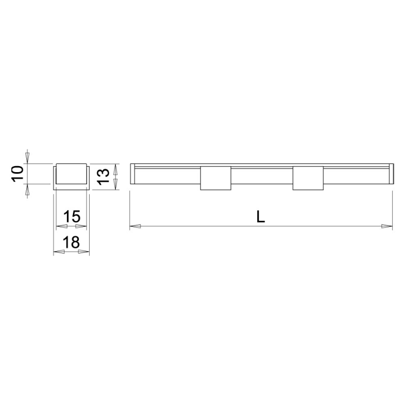 Profil LED Twig XA - 2000mm - Aluminium