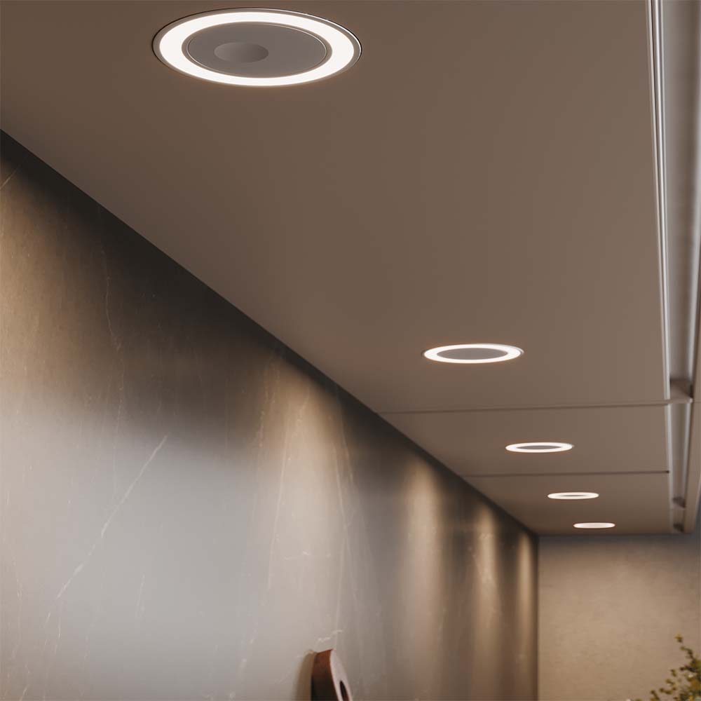 Spot LED Holl DM Avec Couvercle - Aspect Inox