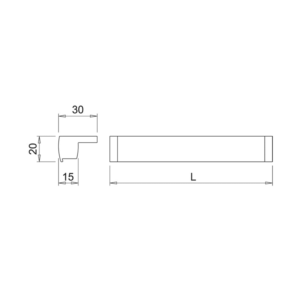 Profil LED Tuby - 2000mm - Aluminium