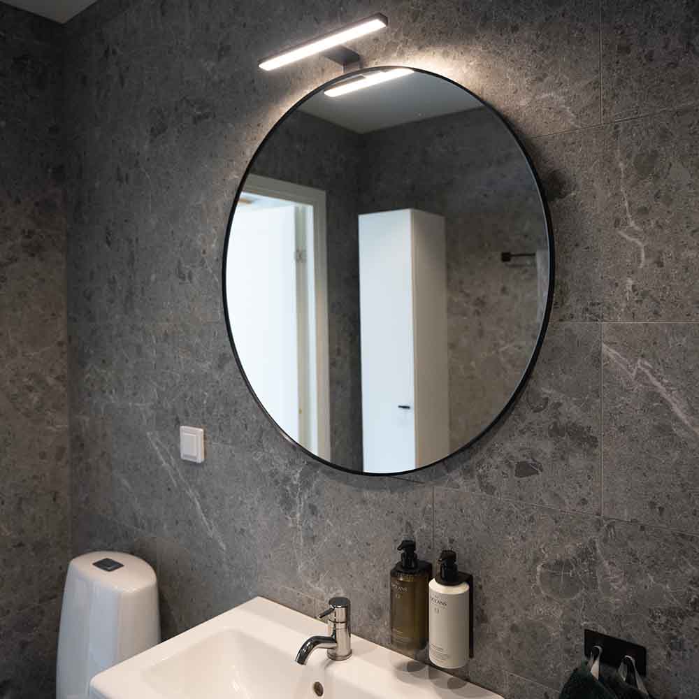 Miroir De Salle De Bain LED-Light Nite - Noir