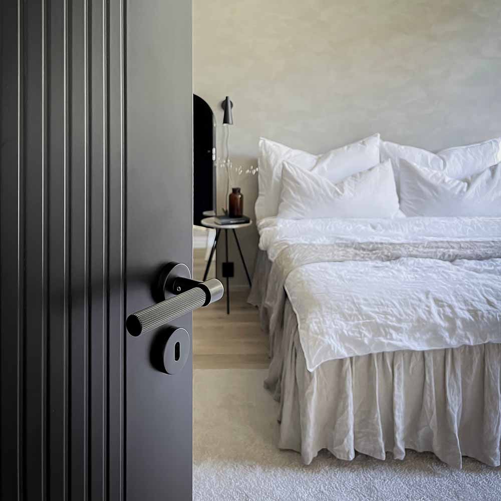 Poignée De Porte Helix 200 Stripe - Noir