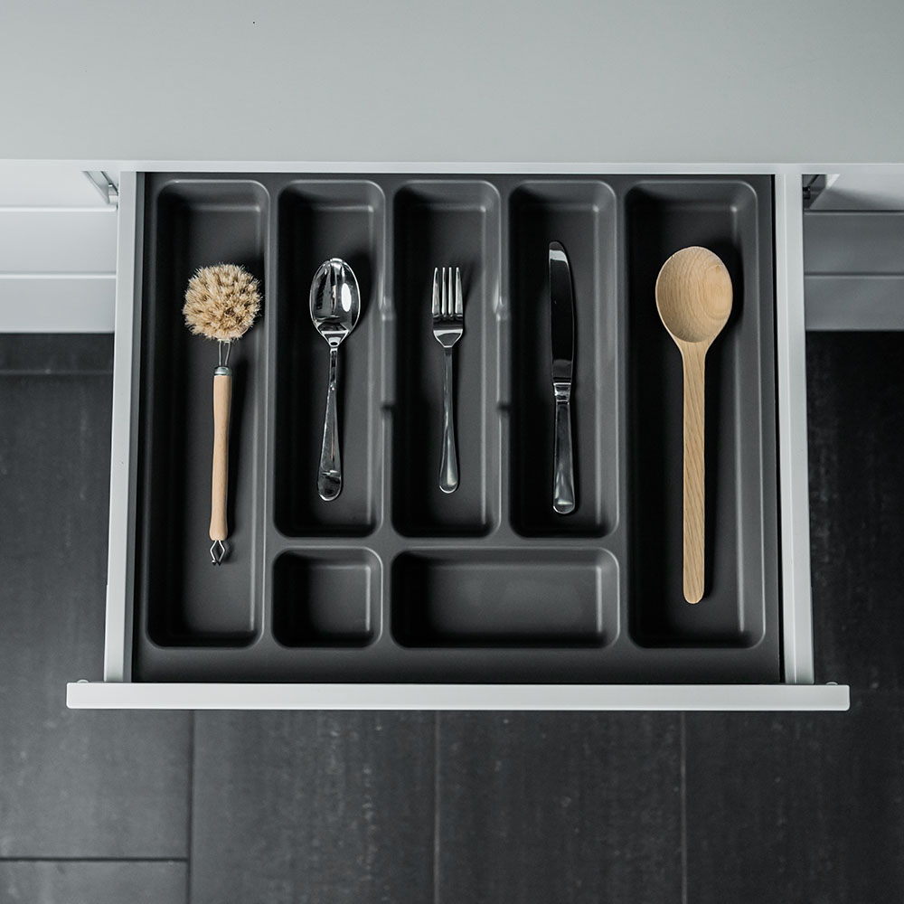 Range Couvert Tiroir Classic - Gris Foncé