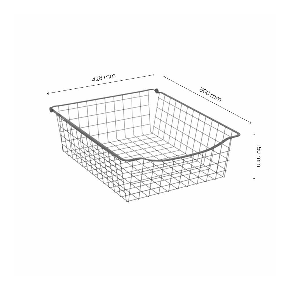 Panier Filaire - 150 - Gris Foncé