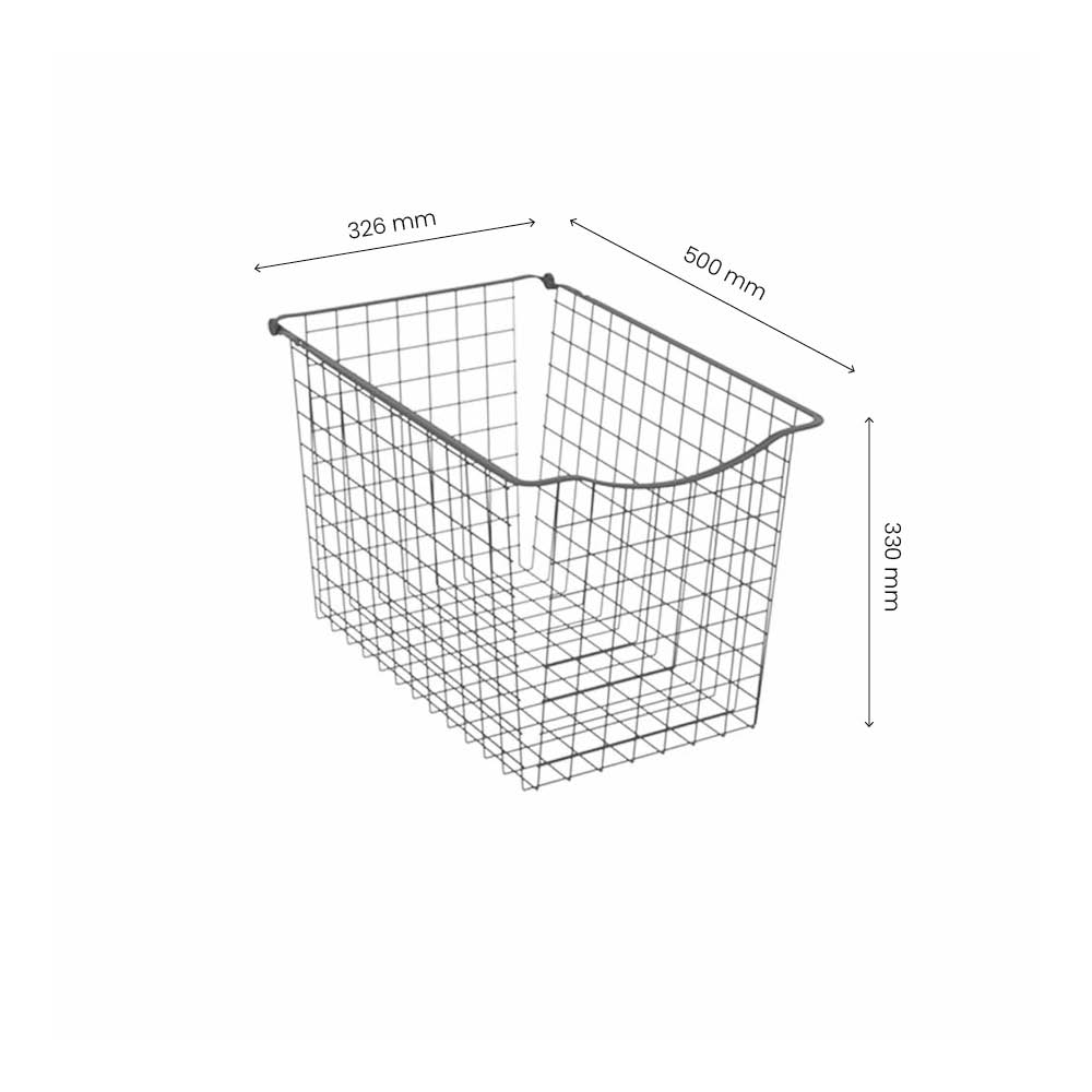 Panier Filaire 330 - Gris Foncé