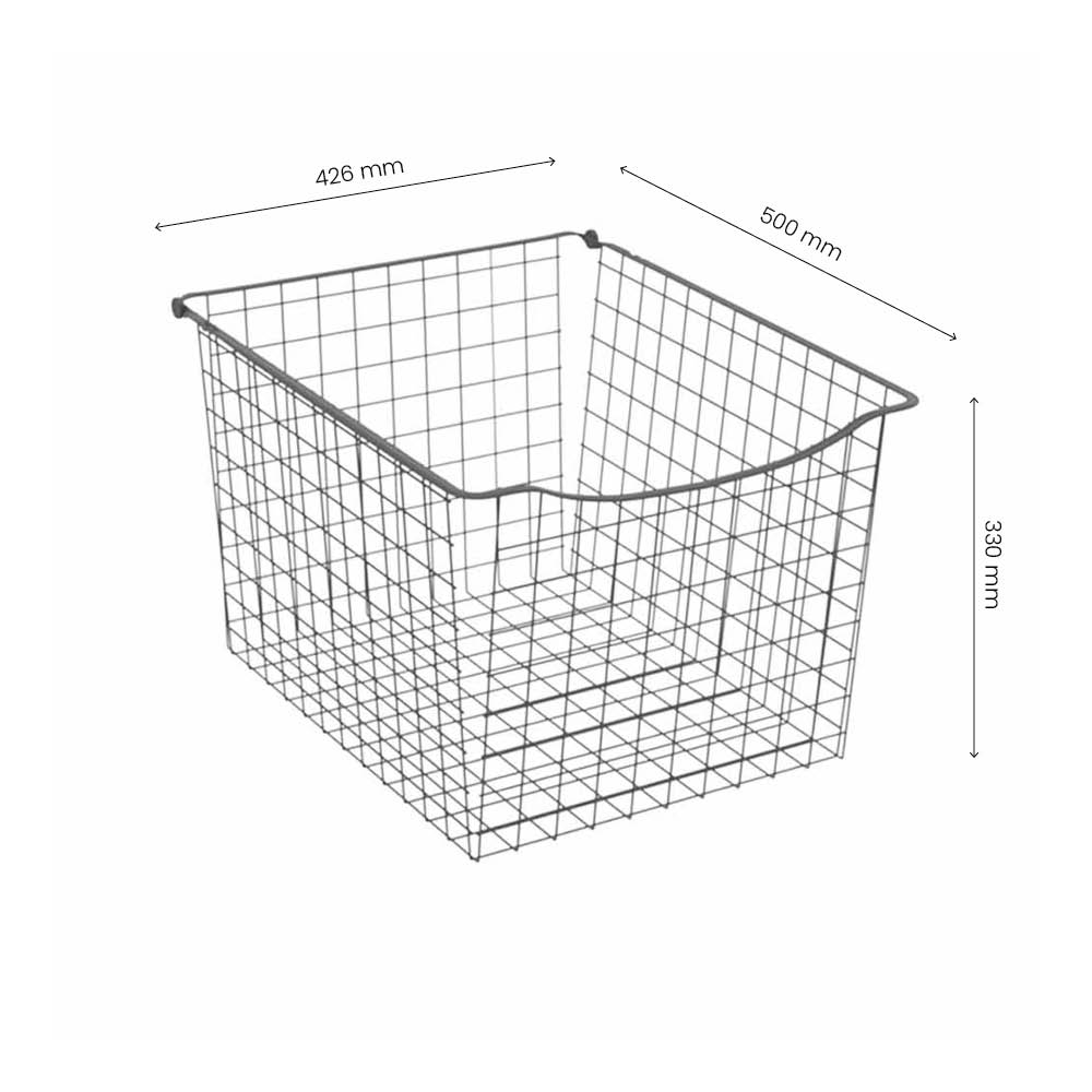 Panier Filaire 330 - Gris Foncé