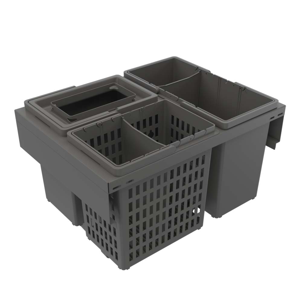Poubelle De Tri Sélectif - Trend Eco - Gris Foncé