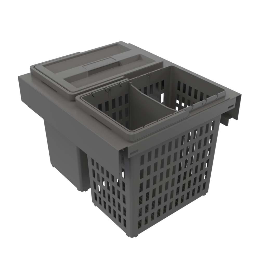Poubelle De Tri Sélectif - Trend Highside Eco - Gris Foncé