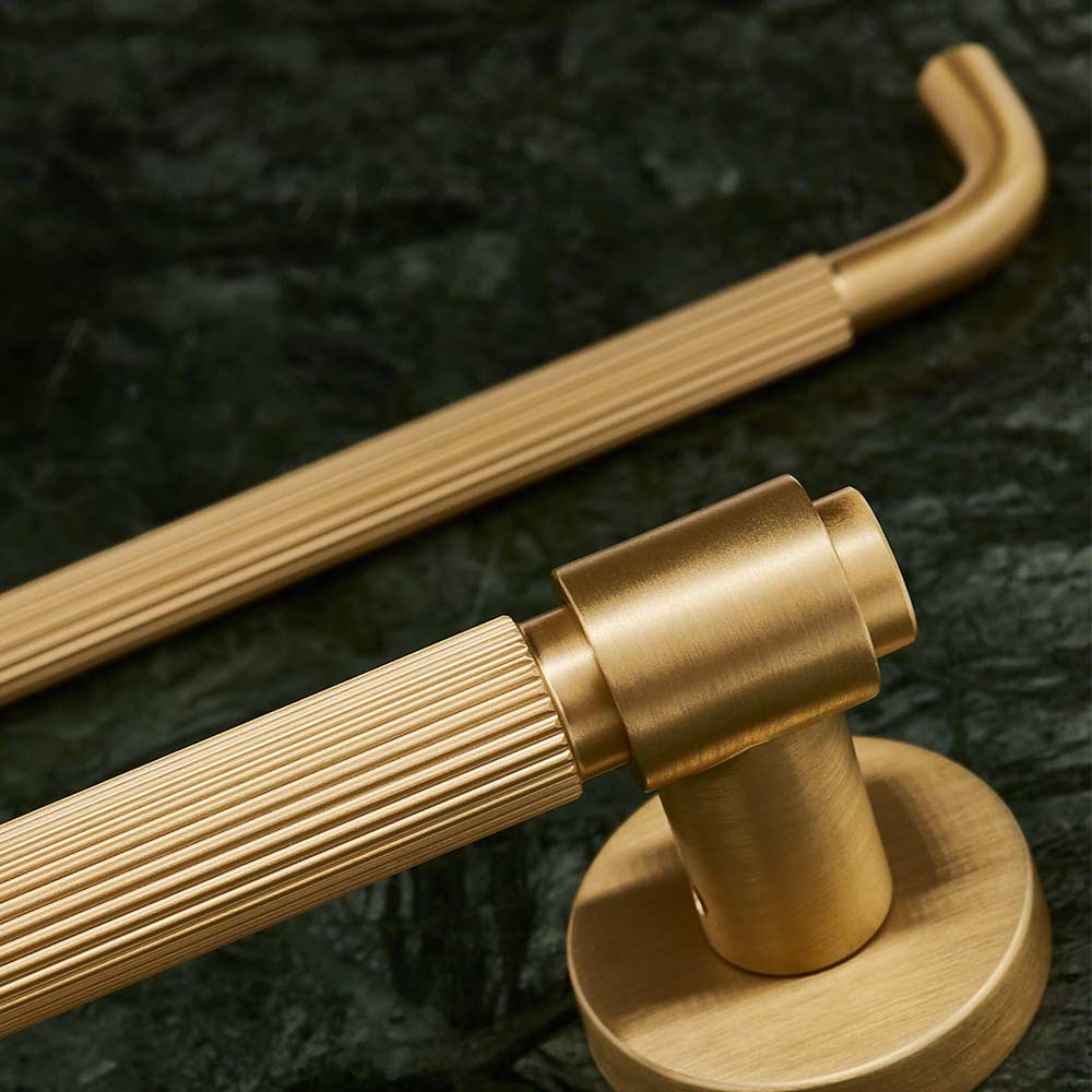 Poignée Helix Stripe - Laiton