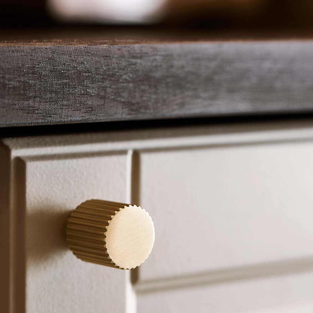 Bouton Helix Stripe - Laiton