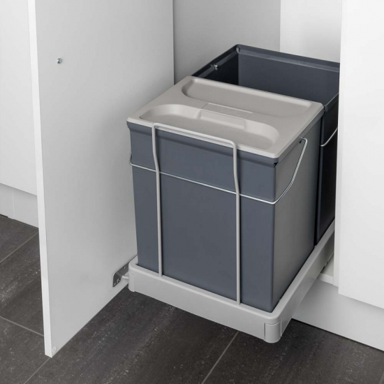 Poubelle De Tri Sélectif - Select 2 - Argent