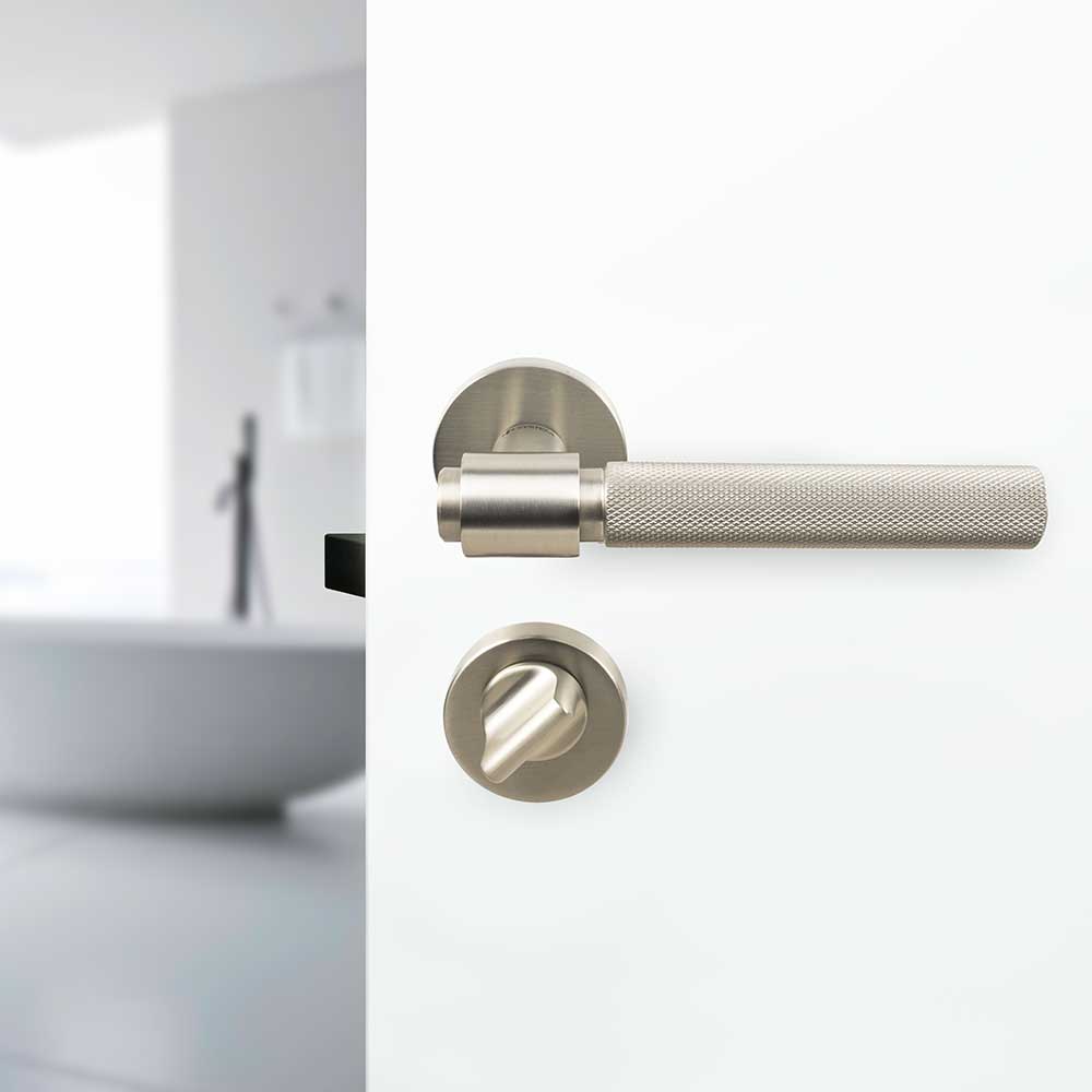 Verrou Porte WC R - Finition Acier Inoxydable