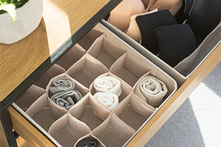 Tiroir à couverts Classic en gris foncé