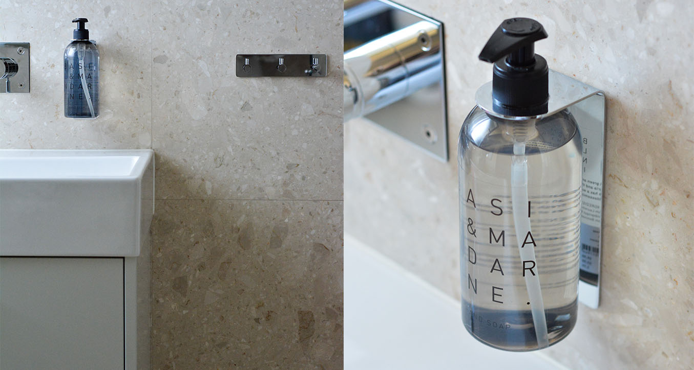 Placement des accessoires de salle de bain