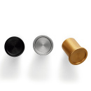 Patère Rond - Noir Brossé