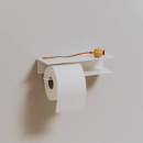 Porte Papier Toilette Hold - Blanc