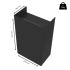 Poubelle murale - 9L - Noir Poubelle murale - 9L - Noir