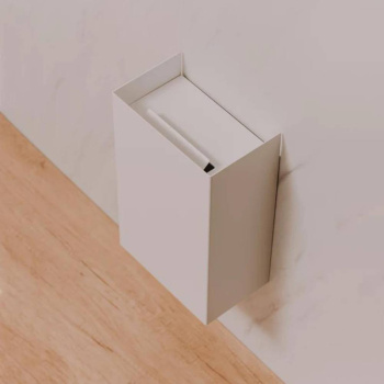 Poubelle murale - 9L - Blanc
