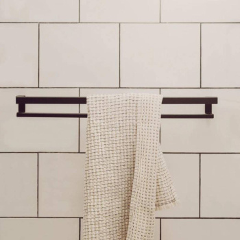 Porte Serviettes Hold - Double - Noir