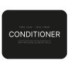 Etiquette Adhésive - Après-Shampooing - Noir Mat