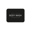 Étiquette Adhésive - Body Wash - Noir Mat