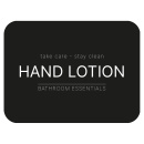 Etiquette Adhésive - Lotion pour les Mains - Noir Mat