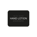 Etiquette Adhésive - Lotion pour les Mains - Noir Mat