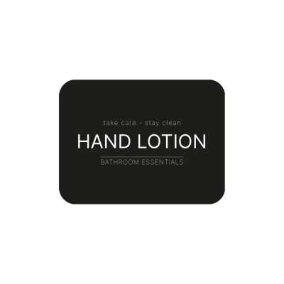 Etiquette Adhésive - Lotion pour les Mains - Noir Mat dans le groupe Accessoires salle de bain / Afficher tous les accessoires bain / Distributeur savon mural chez Beslag Online (10107-BO)