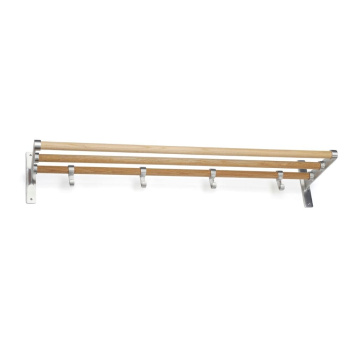 Étagère à chapeaux Elegant - Chêne/Aluminium