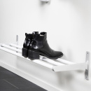 Étagère à chapeaux Elegant - Blanc/Aluminium