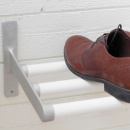 Étagère à chapeaux Elegant - Blanc/Aluminium