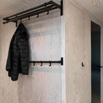 Porte Manteau Mural Elegant - 1000mm - Noir