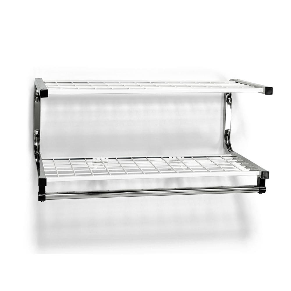 Étagère à chapeaux 7000 - Blanc/Nickel