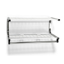 Étagère à chapeaux 7000 - Blanc/Nickel