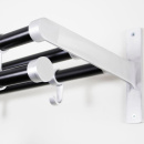 Étagère à chapeaux Elegant Plus - 1000mm - Noir/Aluminium 