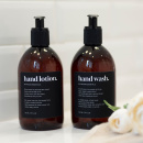 Étiquette Adhésive Premium - Shampoo- Noir Mat