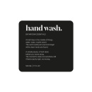 Étiquette Adhésive Premium - Hand Wash - Noir Mat