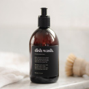 Étiquette Adhésive Premium - Dish Wash - Noir Mat