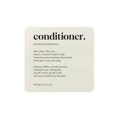 Tarraetiketti Premium - Conditioner - Beige dans le groupe Accessoires salle de bain / Afficher tous les accessoires bain / Distributeur savon mural chez Beslag Online (10192-BO)