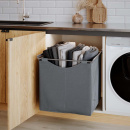 Corbeille Textile Haute - Gris Foncé