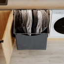 Corbeille Textile Haute - Gris Foncé