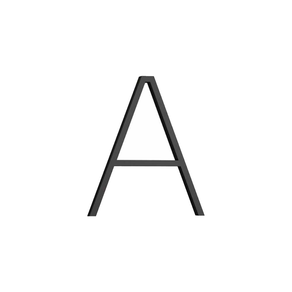 Lettre De Maison Contemporary - A - Noir