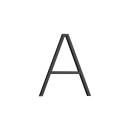 Lettre De Maison Contemporary A - Small - Noir