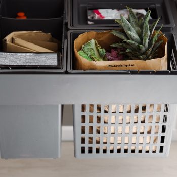 Poubelle De Tri Sélectif - Select Side 600 Eco - Gris Foncé