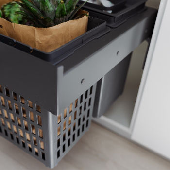 Poubelle De Tri Sélectif - Select Side 600 Eco - Gris Foncé