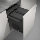 Poubelle De Tri Sélectif large - Gris Foncé