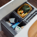 Poubelle De Tri Sélectif - Cube Basic Eco - Gris Foncé