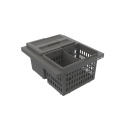Poubelle De Tri Sélectif - Cube Basic Low - Gris Foncé