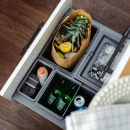 Poubelle De Tri Sélectif - Cube Basic Low - Gris Foncé